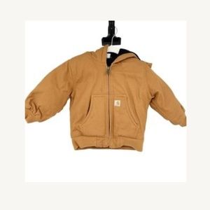 Carhartt Toddler Boys Insulated Zip Front Quilted Lined Active Jacket Size 18M